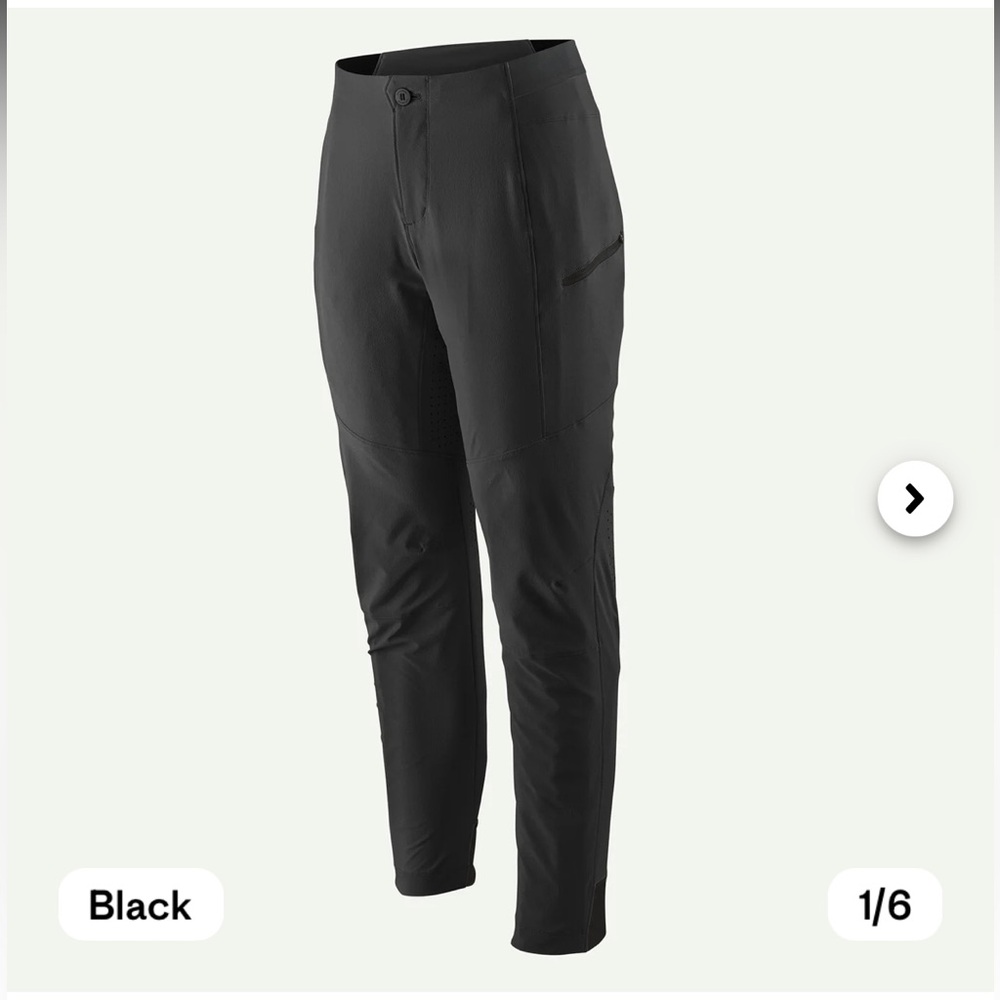 Patagonia Dirt Craft women’s mountain bike pants. Black, size 4
